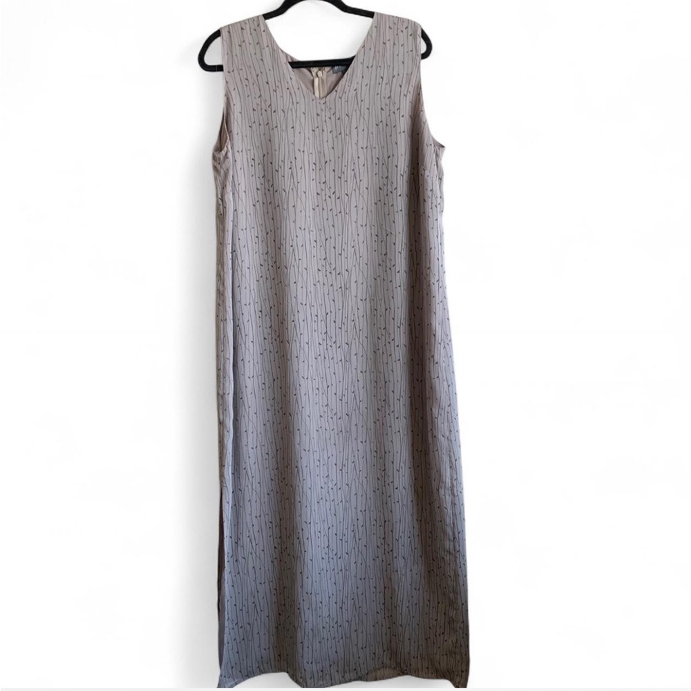 Vintage Green/Gray Maxi Dress! Size 16!